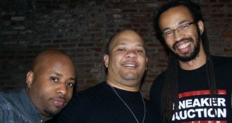 Lyzel Williams (left) with fellow DJs, Rich Medina and Mike Nyce.